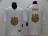 Nike Saints 13 Michael Thomas White Shadow Logo Limited Jersey,baseball caps,new era cap wholesale,wholesale hats